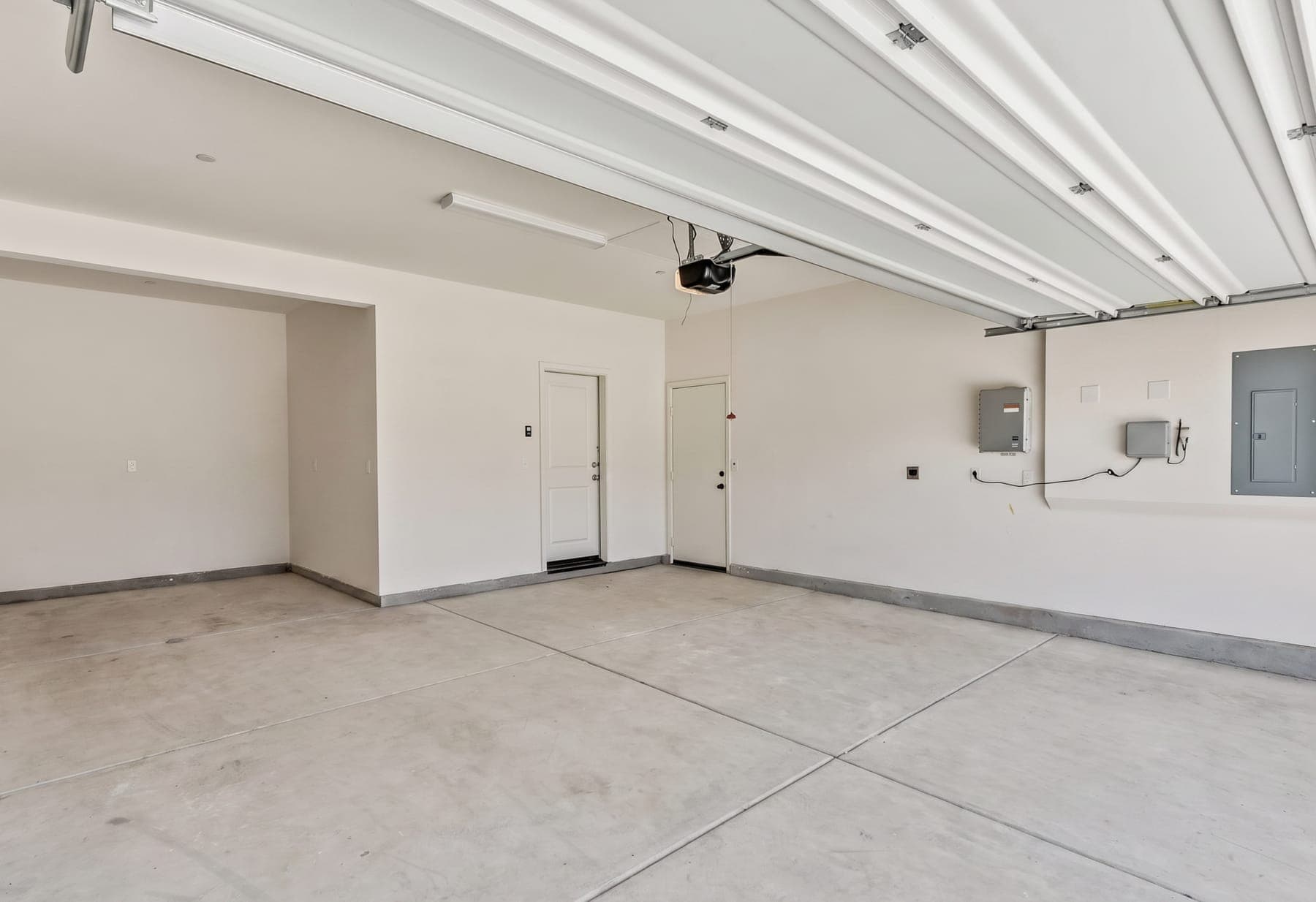 Escondido garage — cluttered versus decluttered